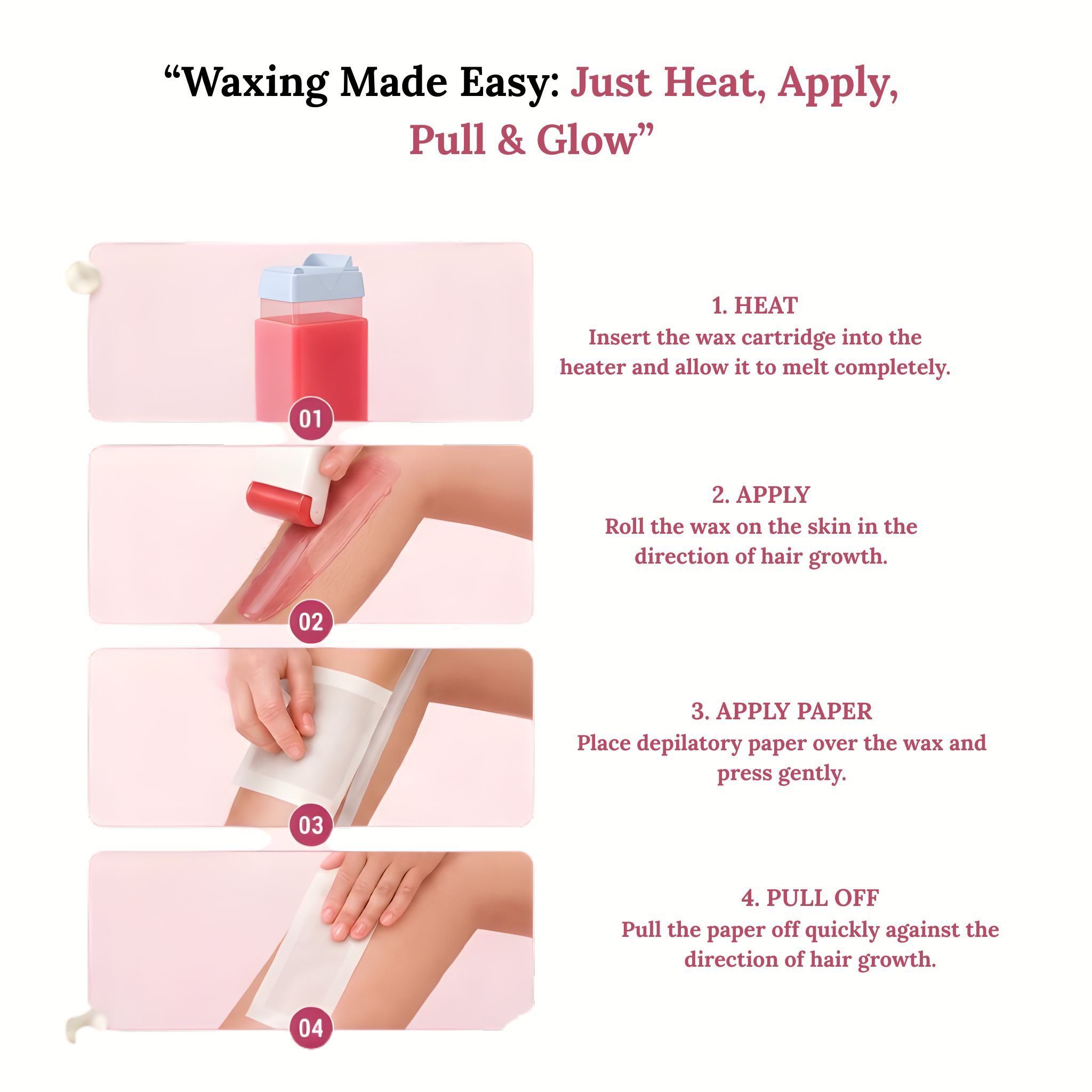 Roll-On Wax Kit – Smooth, Salon-Quality Hair Removal at Home