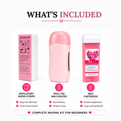 Roll-On Wax Kit – Smooth, Salon-Quality Hair Removal at Home